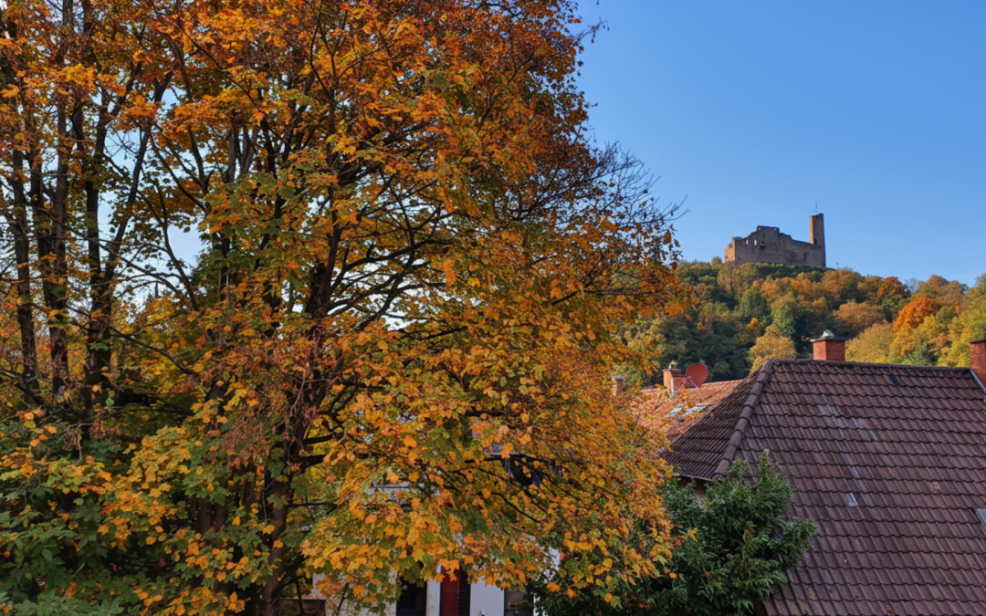 Moderne, außergewöhnliche Penthouse-Wohnung mit spektakulärem Blick auf die Burgen Weinheims