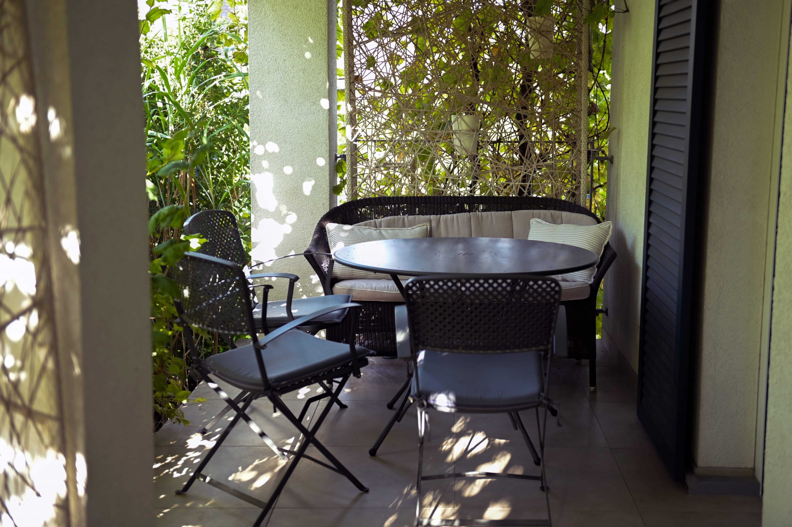 Überdachte Loggia