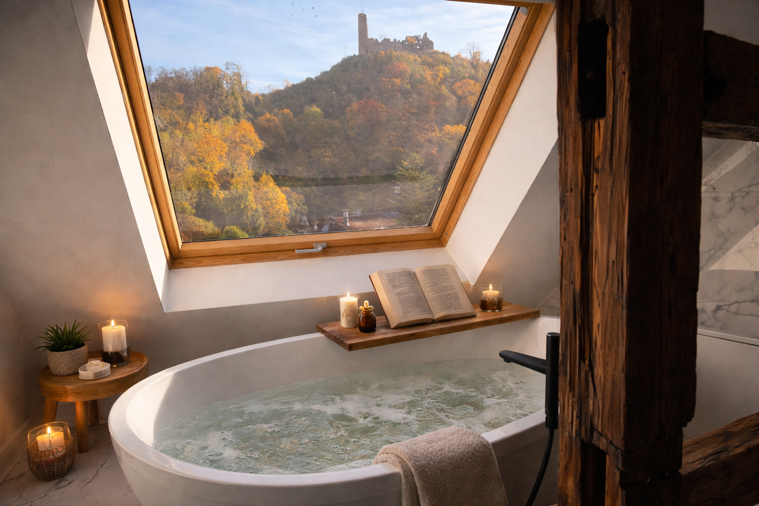 Badewanne mit KI Home Staging