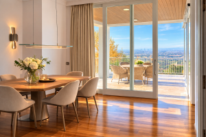 Essbereich mit Panoramablick