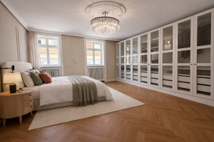 Schlafzimmer mit KI-Home Staging