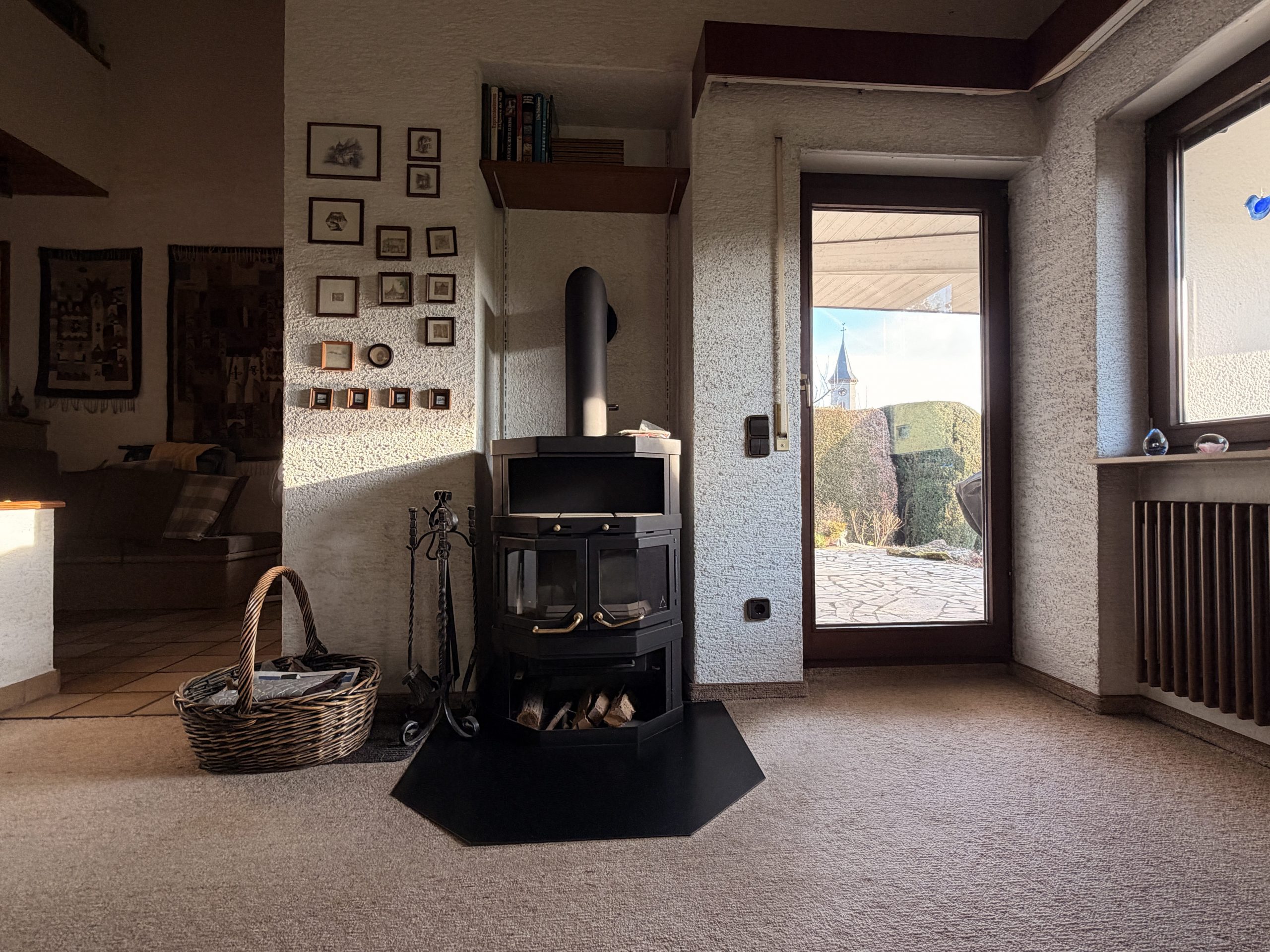 Wohnbereich mit Ofen