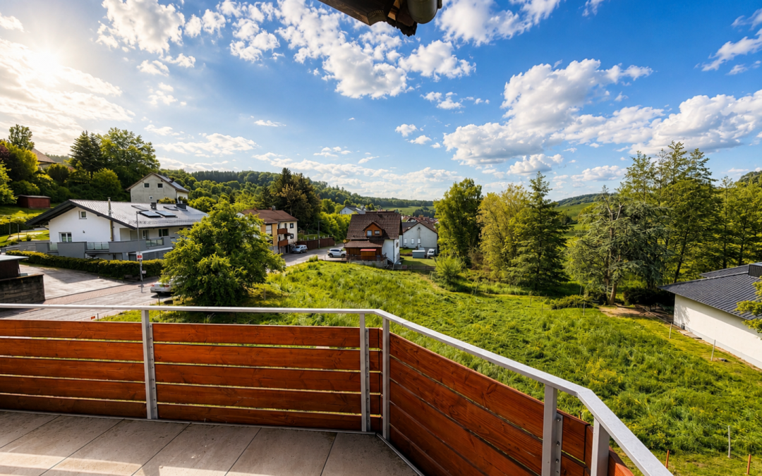 Helle Eigentumswohnung mit                                     umlaufendem Balkon in naturnaher Lage