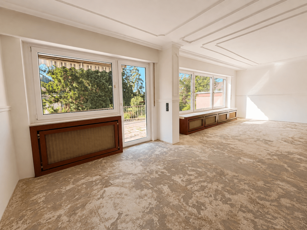 Lichtdurchfluteter Wohnraum