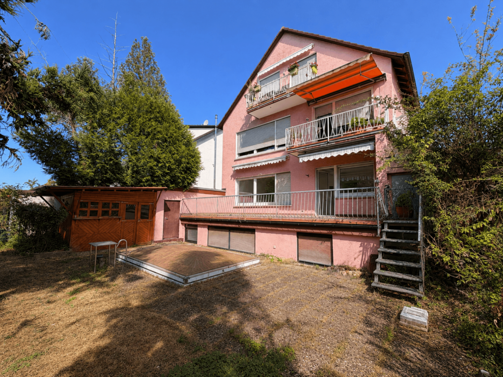 Die Gartenseite des Hauses