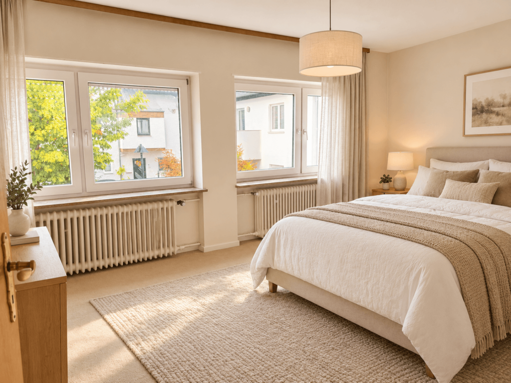 * Virtuelles Staging: Schlafzimmer